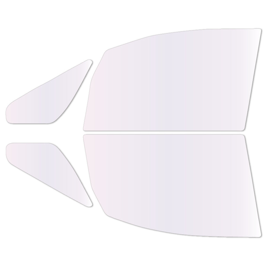 遮熱機能付 オーロラフィルム(サイレントタイプ) 透過率85% ミツビシ デリカD:5 (CV1W/CV2W/CV5W/CV4W) カット済みカーフィルム フロントドアセット オーロラタイプ ゴーストタイプ 断熱フィルム