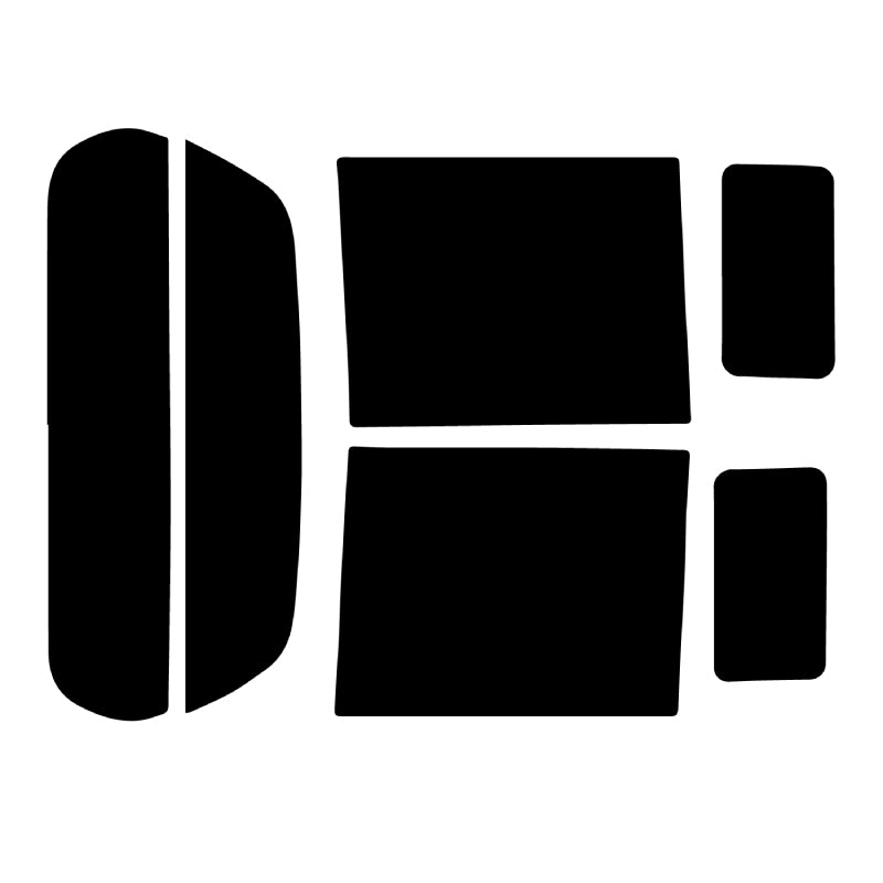 【ノーマルスモーク (ハードコートフィルム) 】 スズキ ワゴンR / ワゴンRスティングレー (MH34S / MH44S) カット済みカーフィルム リアセット スモークフィルム