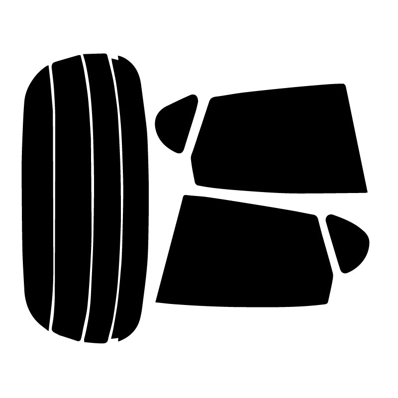 【ノーマルスモーク (ハードコートフィルム) 】 ダイハツ ストーリア (M100S・101S・110S・111S・112S) カット済みカーフィルム リアセット スモークフィルム
