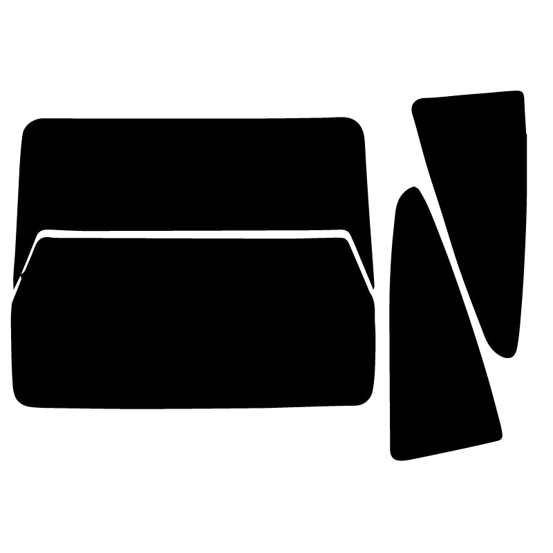 【ノーマルスモーク (ハードコートフィルム) 】 ホンダ  CR-X  (EF6・7・8) カット済みカーフィルム リアセット スモークフィルム