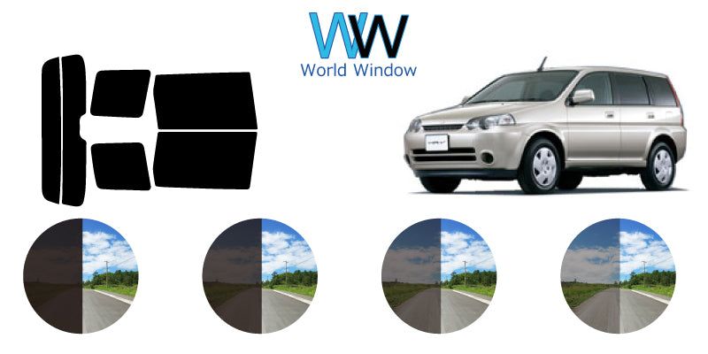 【ノーマルスモーク (ハードコートフィルム) 】 ホンダ  HR-V  5D  (GH3・4) カット済みカーフィルム リアセット スモークフィルム