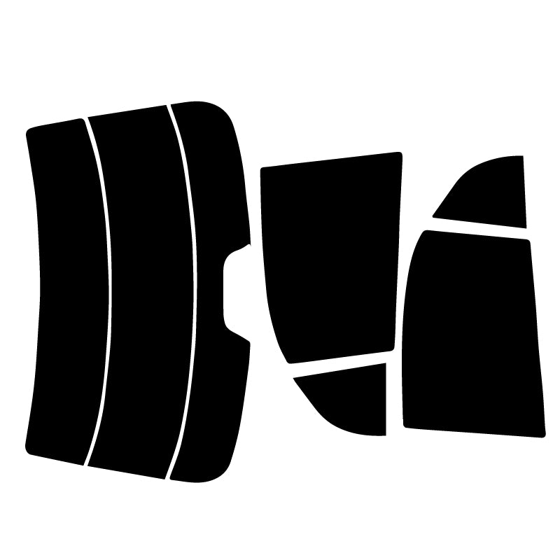 【ノーマルスモーク (ハードコートフィルム) 】 ホンダ シビックフェリオ4D (ES1・2・3/ET2) カット済みカーフィルム リアセット スモークフィルム