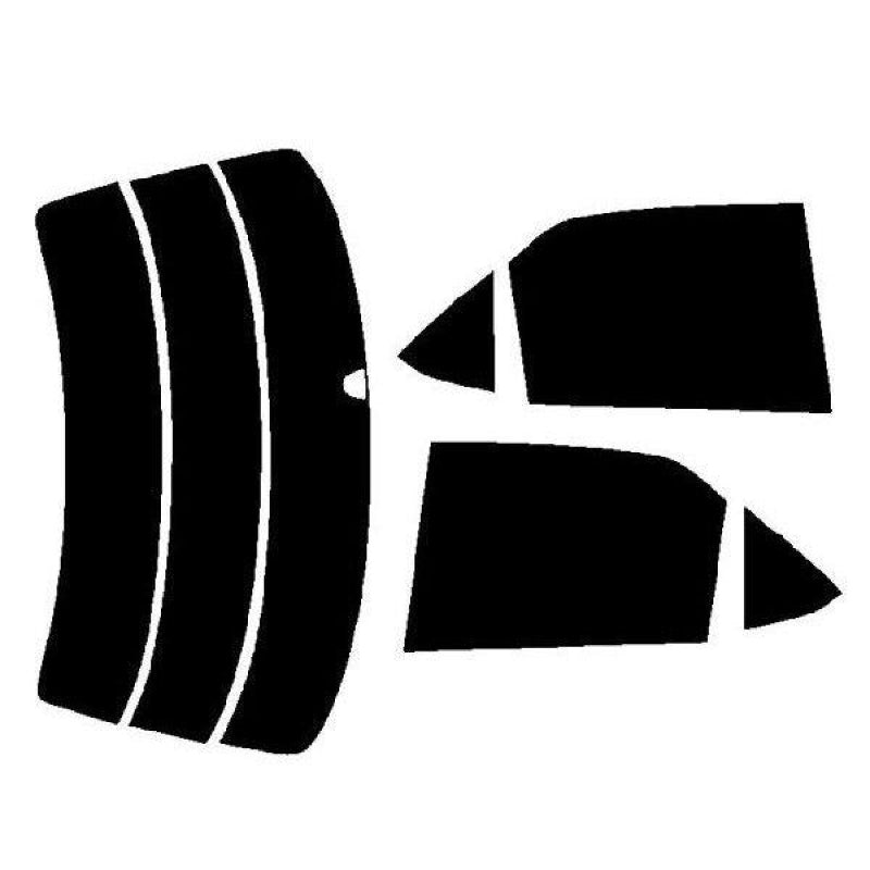 【ノーマルスモーク (ハードコートフィルム) 】 ホンダ  トルネオ４Ｄ  (CF3・4・5/CL1・3) カット済みカーフィルム リアセット スモークフィルム