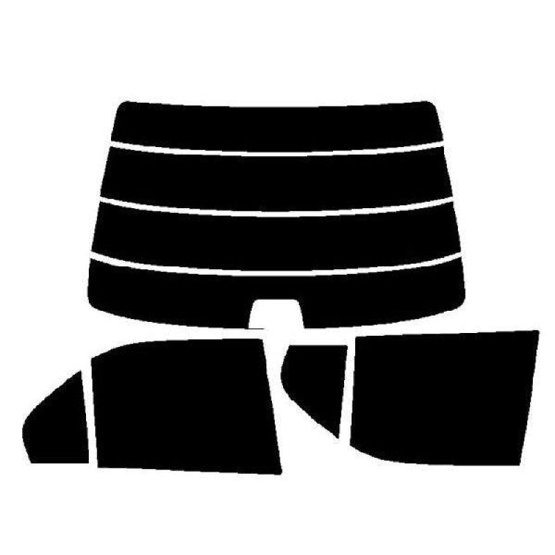 【ノーマルスモーク (ハードコートフィルム) 】 ホンダ  ラファーガ  (CE4・5) カット済みカーフィルム リアセット スモークフィルム