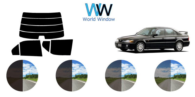 【ノーマルスモーク (ハードコートフィルム) 】 ホンダ  ラファーガ  (CE4・5) カット済みカーフィルム リアセット スモークフィルム