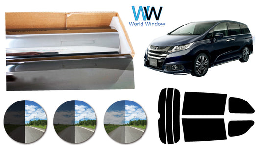 プラススモーク(原着ハードコートタイプ)  ホンダ   オデッセイ/オデッセイハイブリッド(RC1/RC2/RC4)カット済みカーフィルム リアセット スモークフィルム 車検対応