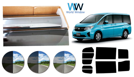 プラススモーク(原着ハードコートタイプ)  ホンダ  ステップワゴン(RP1/RP2/RP3/RP4)カット済みカーフィルム リアセット スモークフィルム 車検対応