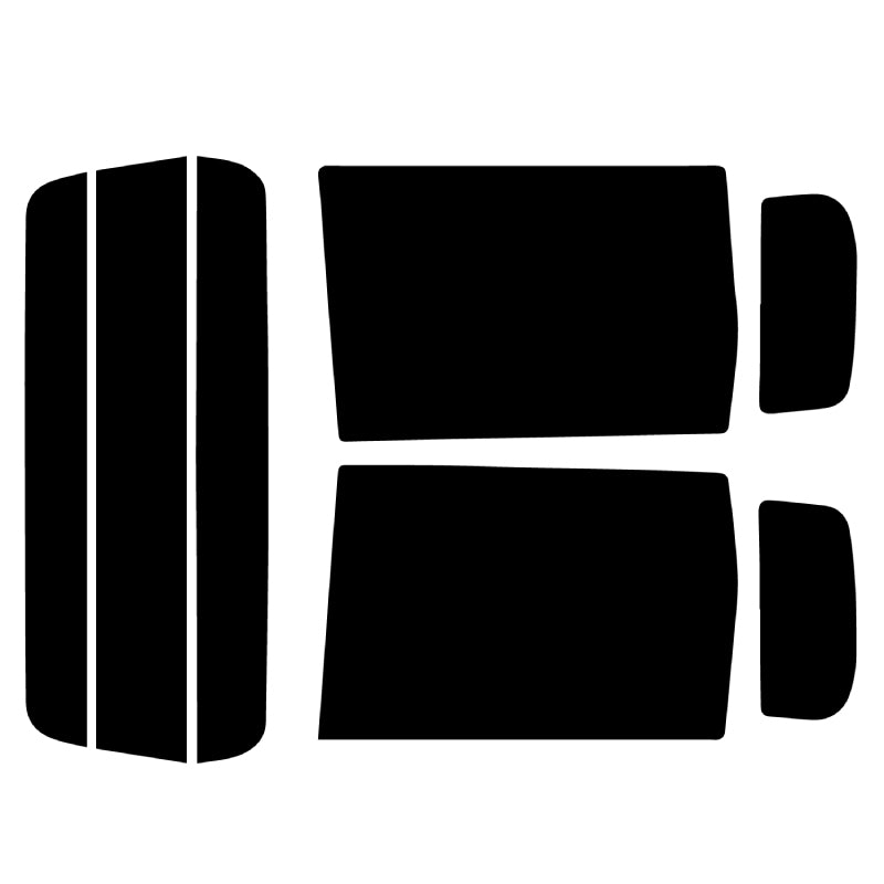 【ノーマルスモーク (ハードコートフィルム) 】 ミツビシ  ekワゴン/スポーツ/クラッシィ/アクティブ (H81W) カット済みカーフィルム リアセット スモークフィルム