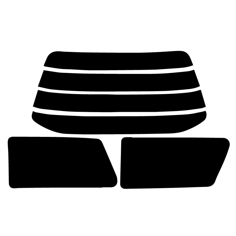 【ノーマルスモーク (ハードコートフィルム) 】 ミツビシ     RVR   3ドアオープンギア (N13W/N23W) カット済みカーフィルム リアセット スモークフィルム