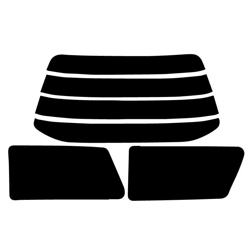 【ノーマルスモーク (ハードコートフィルム) 】 ミツビシ     RVR   3ドアオープンギア (N13W/N23W) カット済みカーフィルム リアセット スモークフィルム