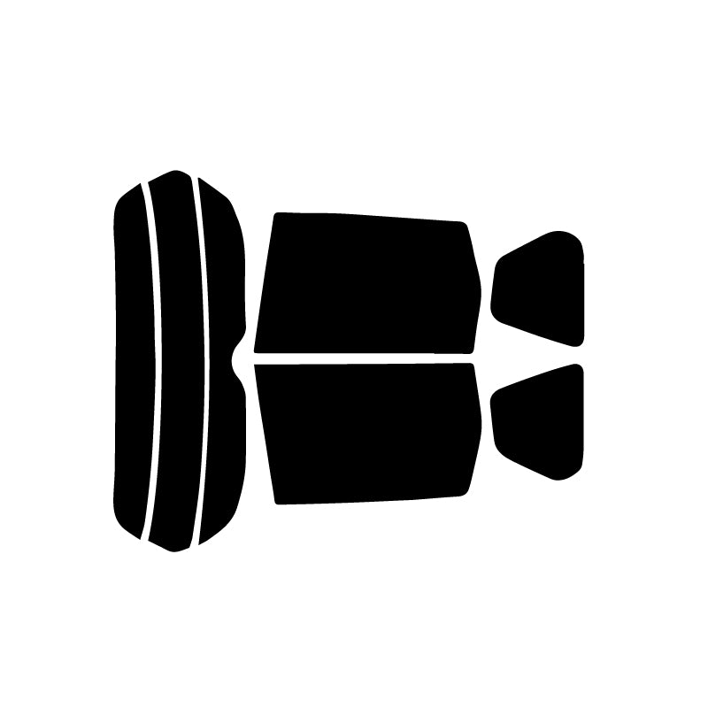 【ノーマルスモーク (ハードコートフィルム) 】 ミツビシ  アウトランダー (CW5W/CW6W) カット済みカーフィルム リアセット スモークフィルム