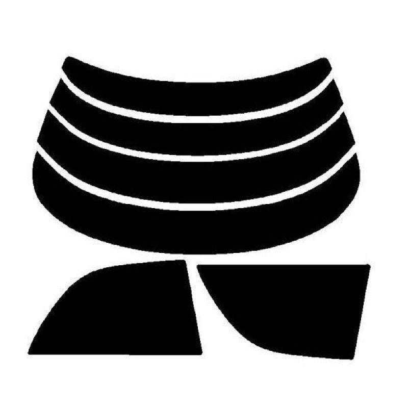 【ノーマルスモーク (ハードコートフィルム) 】 ミツビシ エメロード (E52A・53A・54A・64A・74A・84A) カット済みカーフィルム リアセット スモークフィルム