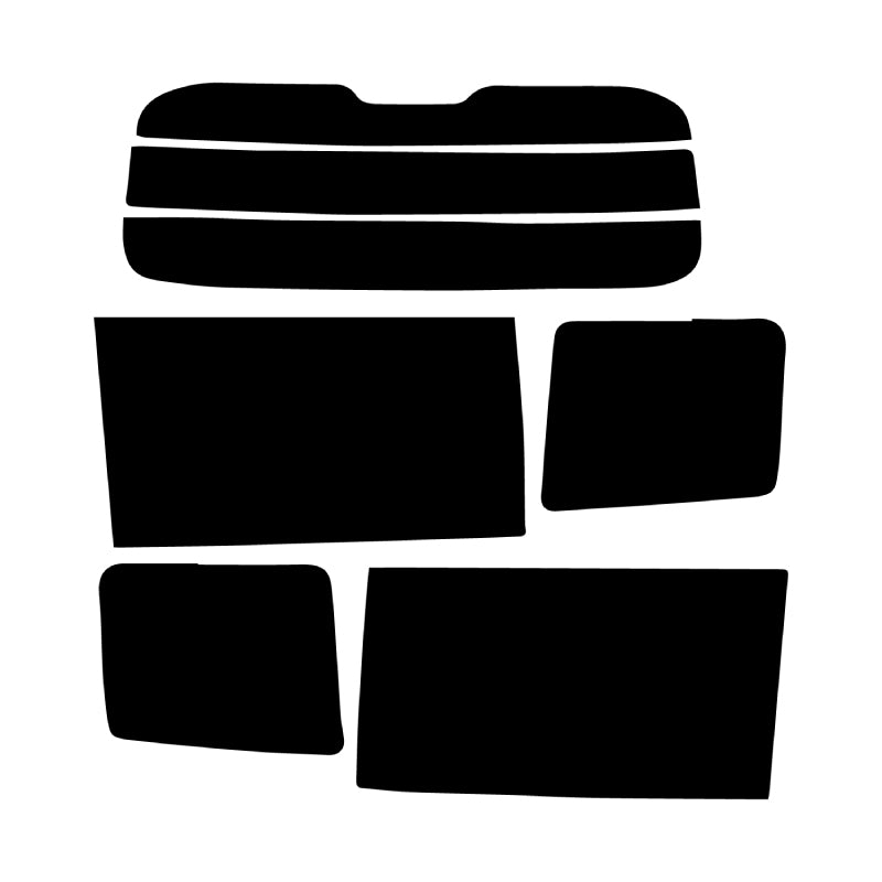 【ノーマルスモーク (ハードコートフィルム) 】 ミツビシ  デリカD:5 (CV1W/CV2W/CV5W/CV4W) カット済みカーフィルム リアセット スモークフィルム