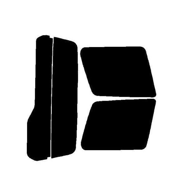 【ノーマルスモーク (ハードコートフィルム) 】 ミツビシ  パジェロイオ  3ドア (H61W・62W・66W・67W) カット済みカーフィルム リアセット スモークフィルム