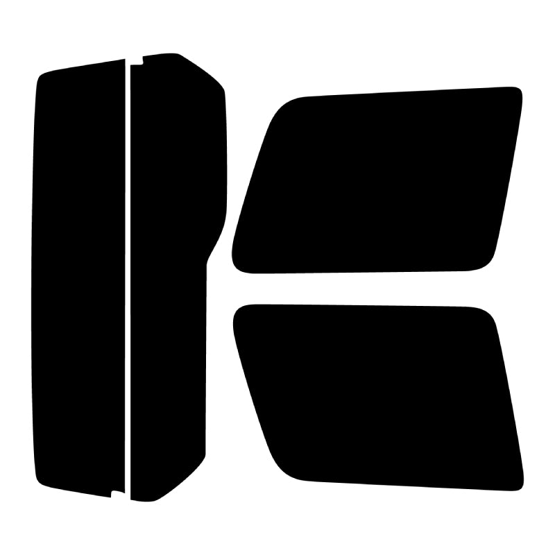 【ノーマルスモーク (ハードコートフィルム) 】 ミツビシ  パジェロミニ  後期 (H53A・H58A) カット済みカーフィルム リアセット スモークフィルム