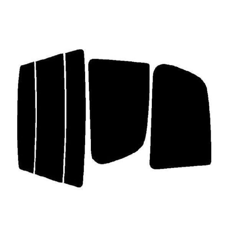 【ノーマルスモーク (ハードコートフィルム) 】 ミツビシ  ミニカ 3ドアハッチバック (H21A/H26A) カット済みカーフィルム リアセット スモークフィルム