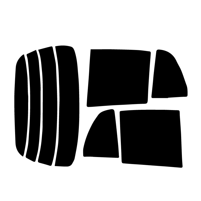 【ノーマルスモーク (ハードコートフィルム) 】 ミツビシ  ミニカ  5ドアハッチバック (H31A・32A・36A) カット済みカーフィルム リアセット スモークフィルム