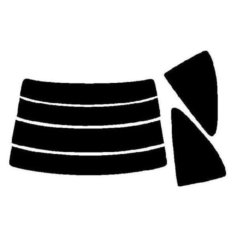 【ノーマルスモーク (ハードコートフィルム) 】 ミツビシ   ミラージュ  2ドアクーペ (CJ1A・2A・4A) カット済みカーフィルム リアセット スモークフィルム