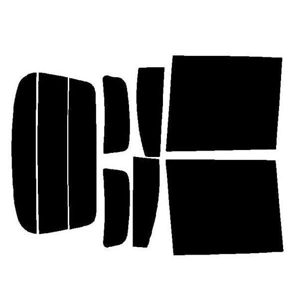 【ノーマルスモーク (ハードコートフィルム) 】 ミツビシ  トッポBJ  5ドア   リヤガラス接着式  (H41A・42A・42V・46A・47A・47V) カット済みカーフィルム リアセット スモークフィルム