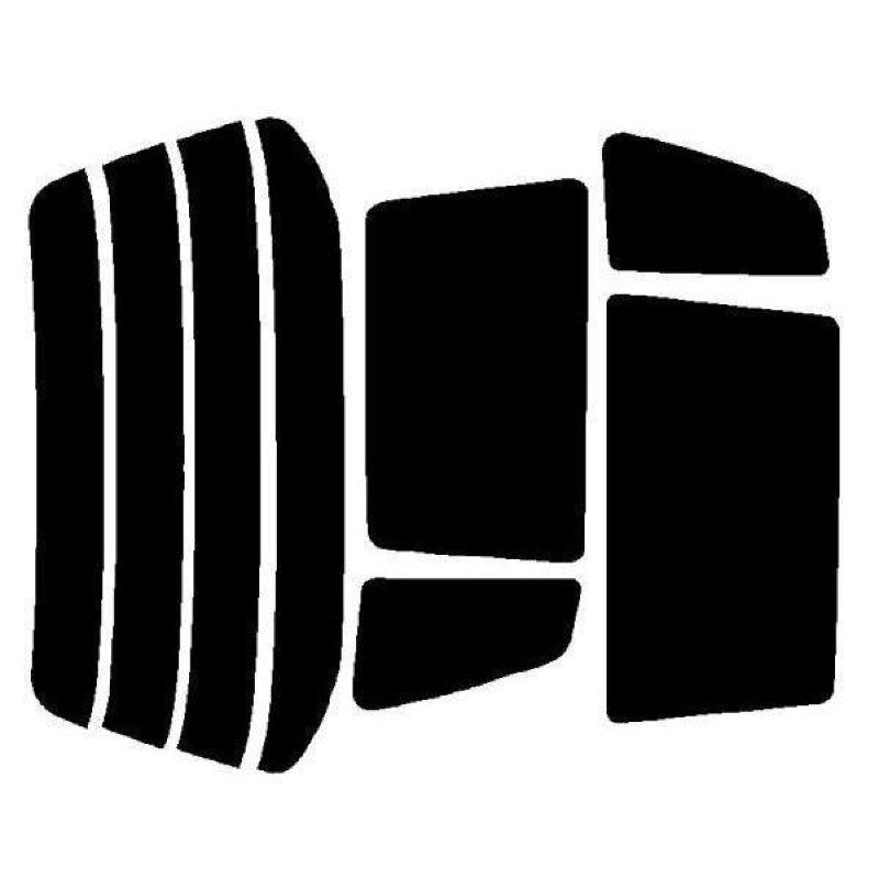 【ノーマルスモーク (ハードコートフィルム) 】 ミツビシ  RVR  4ドアハッチバック (N11W・13W・21W・23W・28W) カット済みカーフィルム リアセット スモークフィルム