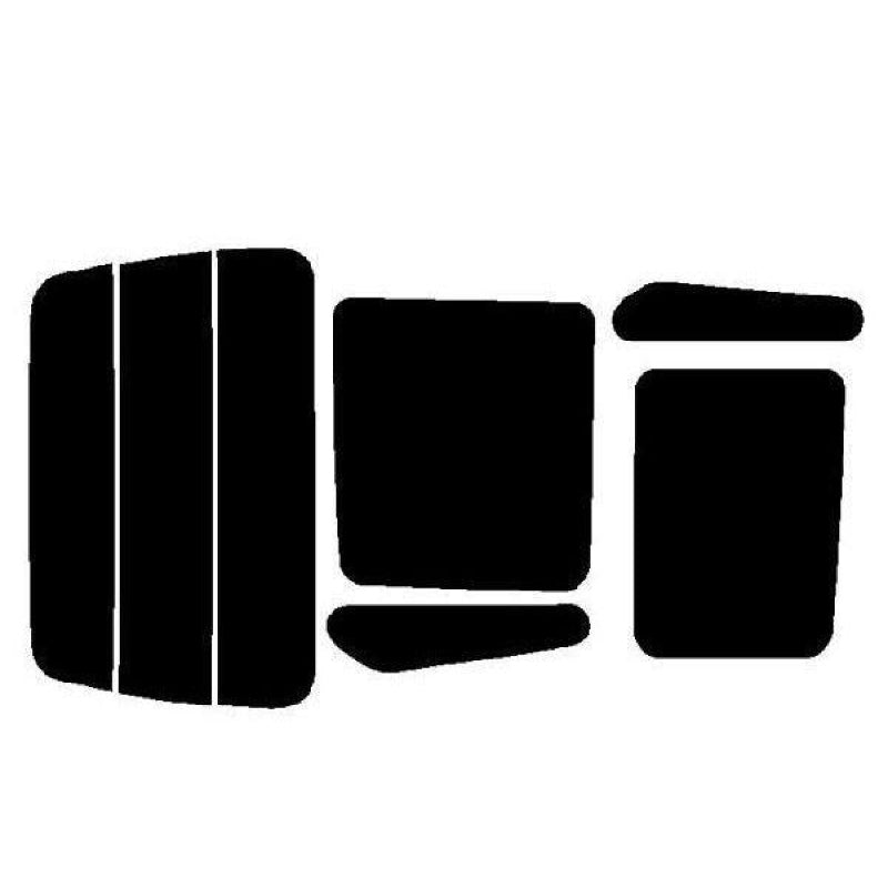 【ノーマルスモーク (ハードコートフィルム) 】 ミツビシ  ミニカトッポ 3ドアハッチバック   (H22A・22V・27A・27V) カット済みカーフィルム リアセット スモークフィルム