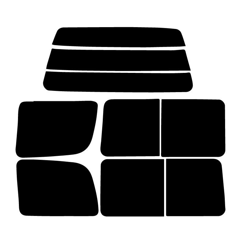 【ノーマルスモーク (ハードコートフィルム) 】 ミツビシ  デリカスペースギア  5ドアショート(PA3V・PA5V/PD5V) カット済みカーフィルム リアセット スモークフィルム