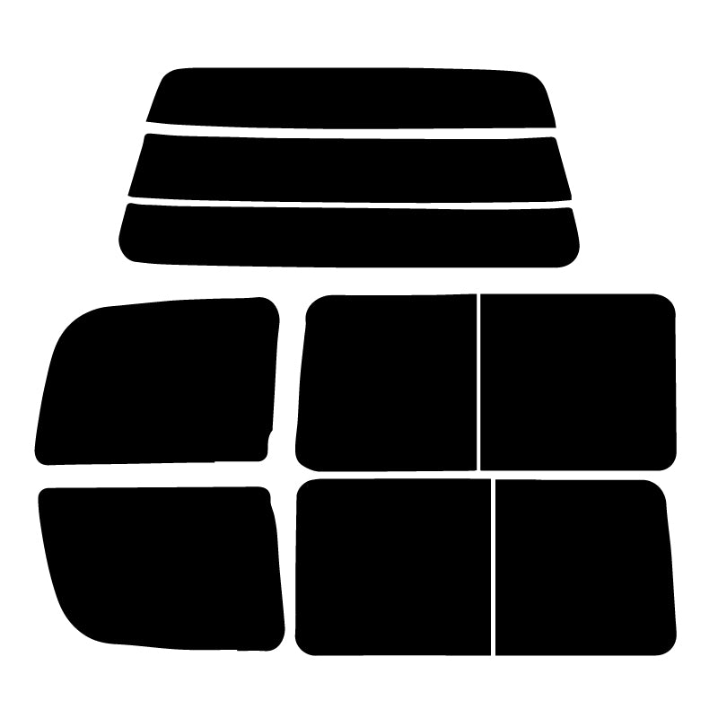 【ノーマルスモーク (ハードコートフィルム) 】 ミツビシ  デリカスペースギア  5ドアショート(PA3V・PA5V/PD5V) カット済みカーフィルム リアセット スモークフィルム