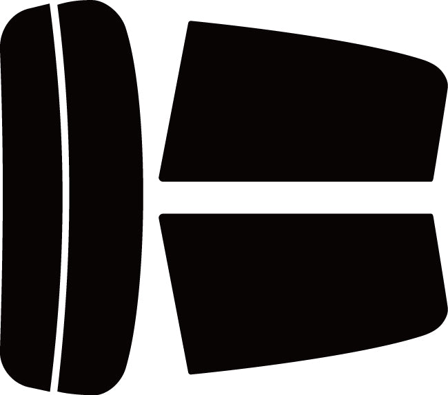 【ノーマルスモーク (ハードコートフィルム) 】 ミツビシ   ミラージュ A05A (A03Aにも施工可能)) カット済みカーフィルム リアセット スモークフィルム