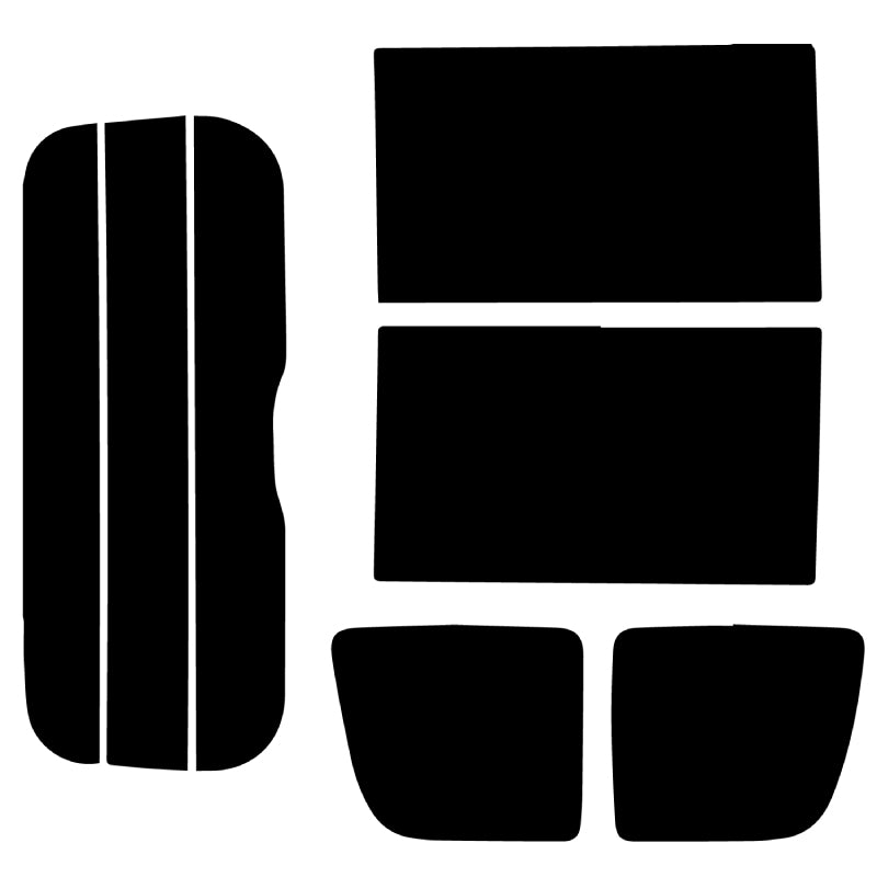 【ノーマルスモーク (ハードコートフィルム) 】 ミツビシ  ミニキャブバン (DS17V) カット済みカーフィルム リアセット スモークフィルム