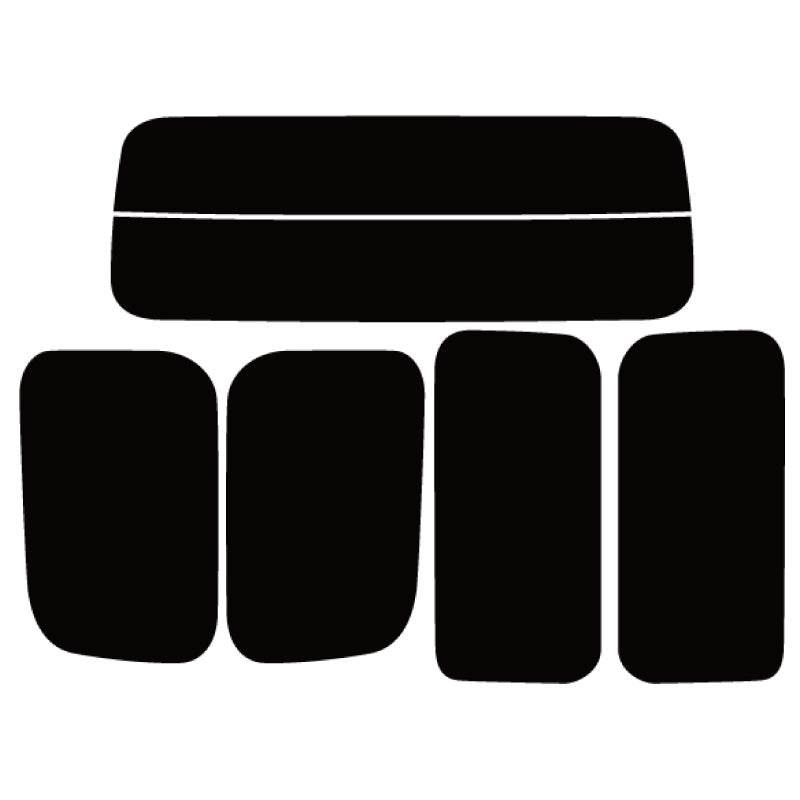 【ノーマルスモーク (ハードコートフィルム) 】 ミツビシ  デリカ D:3 M  (BM20(M20/BVM20にも施工可能)) カット済みカーフィルム リアセット スモークフィルム