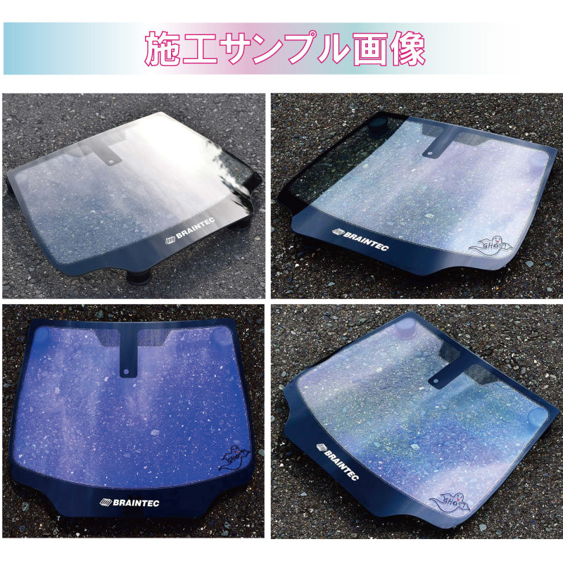 オーロラフィルム (ピュアゴースト90) 遮熱フィルム 透過率89% トヨタ パッソ M700A/M710A カット済みカーフィルム フロントドアセット オーロラタイプ ゴーストタイプ ホログラフィック カメレオンフィルム 運転席 助手席