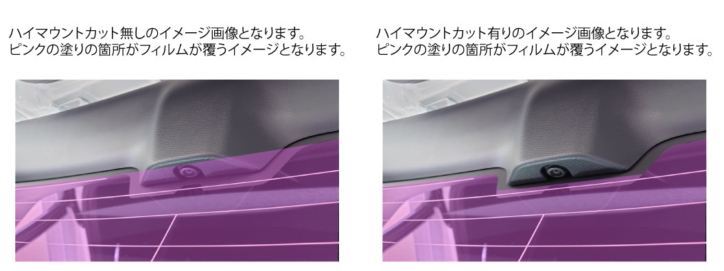 高品質 国産 原着ハードコートフィルム (IKCS ルミクール) トヨタ ハリアー (80系) カット済みカーフィルム リアセット スモークフィルム 車検対応