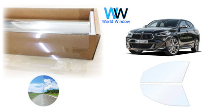 オーロラフィルム (ファインゴースト90) 遮熱フィルム 透過率90% BMW X2 (YH15/YH20/YK20/YH20/YN20/YL20) カット済みカーフィルム フロントドアセット オーロラタイプ ゴーストタイプ ホログラフィック