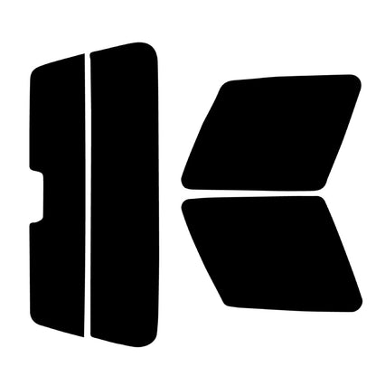 【ノーマルスモーク (ハードコートフィルム) 】 トヨタ RAV4 3ドア (SXA10G・10W・15G/ECA10G) カット済みカーフィルム リアセット スモークフィルム