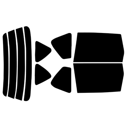 プラススモーク(原着ハードコートタイプ)  トヨタ  イプサム  (SXM10G・15G/CXM10G)カット済みカーフィルム リアセット スモークフィルム 車検対応