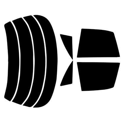 プラススモーク(原着ハードコートタイプ)  トヨタ   カリーナ  (ST190・195/CT190・195/AT190・191・192)カット済みカーフィルム リアセット スモークフィルム 車検対応