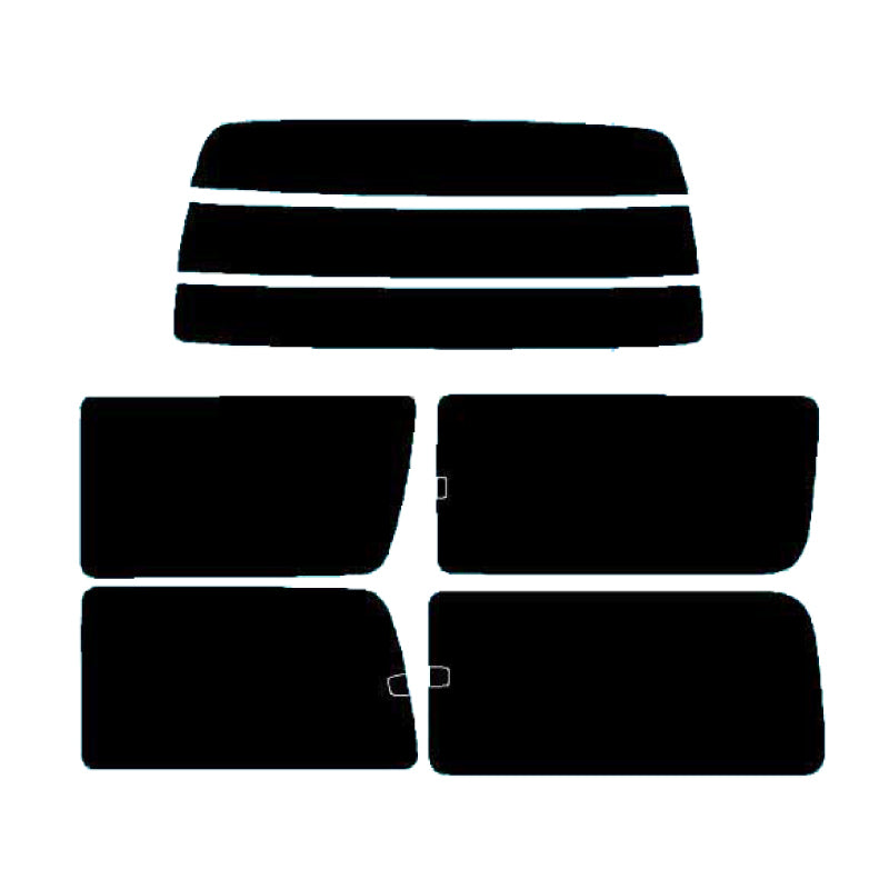 プラススモーク(原着ハードコートタイプ)  トヨタ  グランビア ４Ｄ前期  (RCH11W/KCH10W・12K/VCH10W・16W)カット済みカーフィルム リアセット スモークフィルム 車検対応