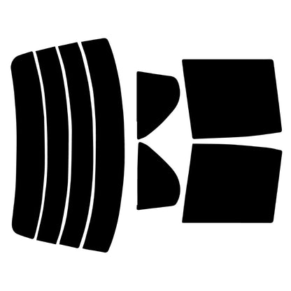 プラススモーク(原着ハードコートタイプ)  トヨタ   コルサ   ４ドア (NL40/EL41・43・45)カット済みカーフィルム リアセット スモークフィルム 車検対応