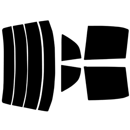 プラススモーク(原着ハードコートタイプ)  トヨタ   コルサ  ４ドア (NL50/EL51・53・55)カット済みカーフィルム リアセット スモークフィルム 車検対応