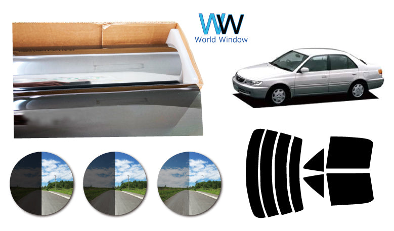 プラススモーク(原着ハードコートタイプ)  トヨタ   コロナプレミオ　４ドアセダン (ST210・215/CT210・211・215・216/AT210・211)カット済みカーフィルム リアセット スモークフィルム 車検対応