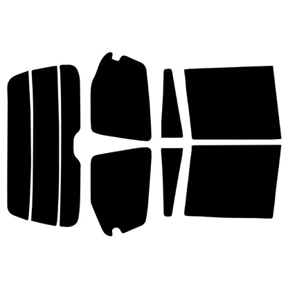 プラススモーク(原着ハードコートタイプ)  トヨタ  ランドクルーザープラド  ５ドア (VZJ/RZJ/KDJ/TRJ120・121)カット済みカーフィルム リアセット スモークフィルム 車検対応