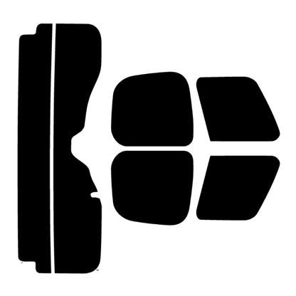 プラススモーク(原着ハードコートタイプ)  トヨタ    FJクルーザー オフロードパッケージ (GSJ15W)カット済みカーフィルム リアセット スモークフィルム 車検対応