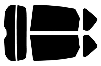 プラススモーク(原着ハードコートタイプ)  トヨタ  プリウスアルファ (ZVW40 ZVW41)カット済みカーフィルム リアセット スモークフィルム 車検対応