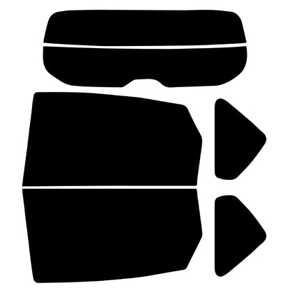 高品質 国産 原着ハードコートフィルム (IKCS ルミクール) トヨタ プリウスα(アルファ) (ZVW40/ZVW41) カット済みカーフィルム リアセット スモークフィルム 車検対応