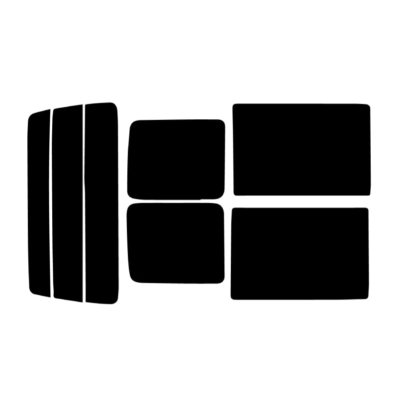 高品質 国産 原着ハードコートフィルム (IKCS ルミクール) トヨタ ピクシスバン (S321M/S331M) カット済みカーフィルム リアセット スモークフィルム 車検対応