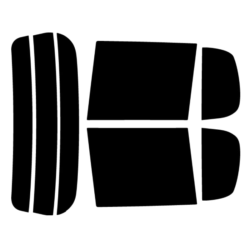 プラススモーク(原着ハードコートタイプ)  トヨタ    パッソ グレードX　(M700A (M710Aにも施工可能))カット済みカーフィルム リアセット スモークフィルム 車検対応