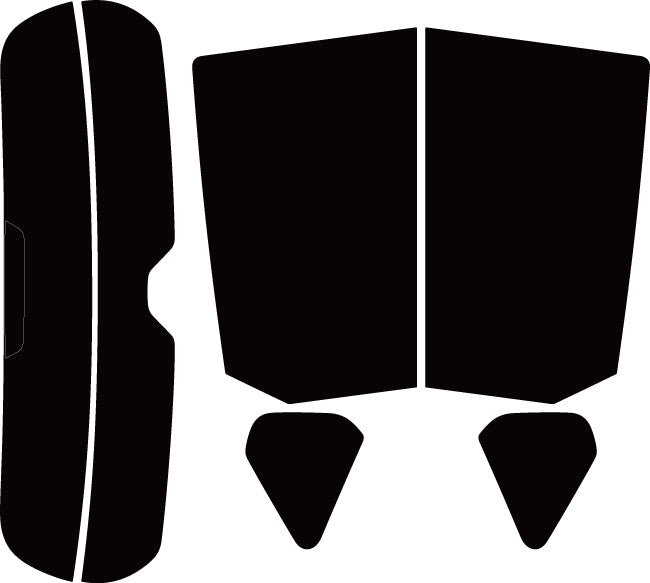 プラススモーク(原着ハードコートタイプ)  トヨタ    オーリス 後期 (※平成27年4月以降) (NRE185H (NZE181H / NZE184H / ZRE186H / ZWE186Hにも施工可能))カット済みカーフィルム リアセット スモークフィルム 車検対応