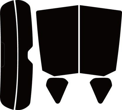 プラススモーク(原着ハードコートタイプ)  トヨタ    オーリス 後期 (※平成27年4月以降) (NRE185H (NZE181H / NZE184H / ZRE186H / ZWE186Hにも施工可能))カット済みカーフィルム リアセット スモークフィルム 車検対応