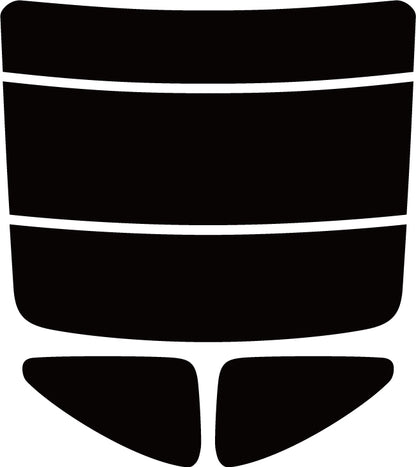 プラススモーク(原着ハードコートタイプ)  トヨタ   LC500 / LC500h ハイブリッド  (URZ100 / GWZ100) カット済みカーフィルム リアセット スモークフィルム 車検対応