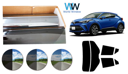 プラススモーク(原着ハードコートタイプ)  トヨタ    C-HR ※マイナーチェンジ後※  (ZYX10 / ZYX11/ NGX10 / NGX50)カット済みカーフィルム リアセット スモークフィルム 車検対応